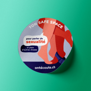 Sticker sexualité - ontécoute.ch